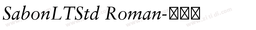 SabonLTStd Roman字体转换